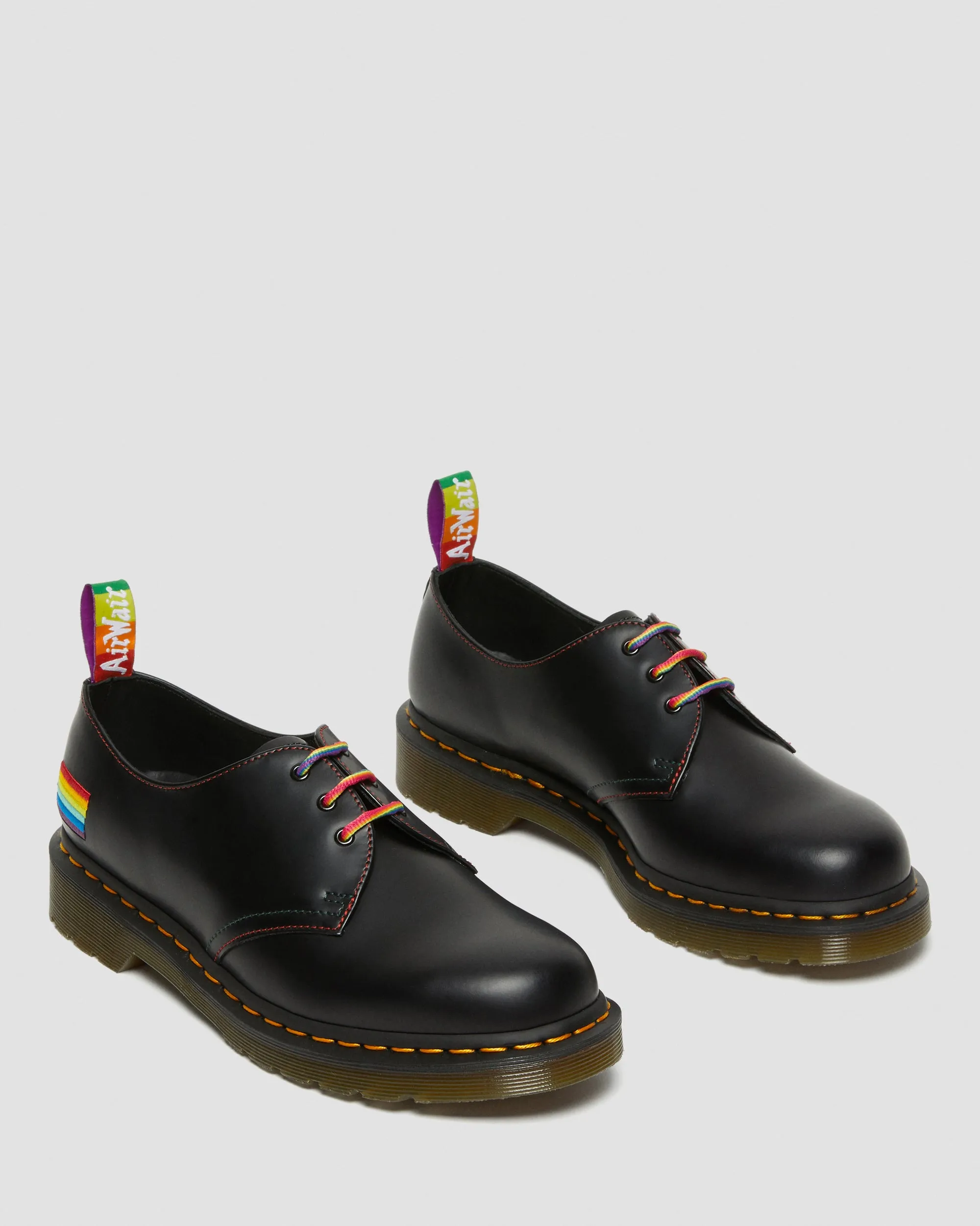1461 Pride Black Smooth Oxford Shoes