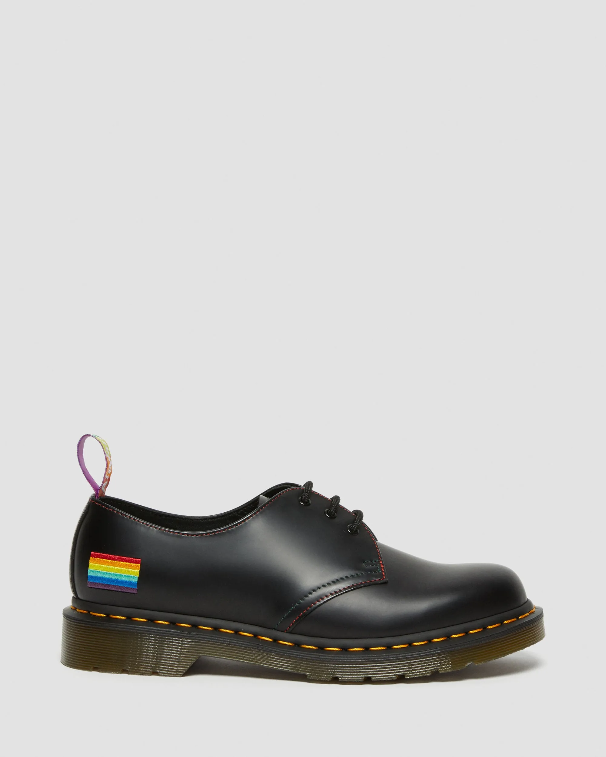 1461 Pride Black Smooth Oxford Shoes