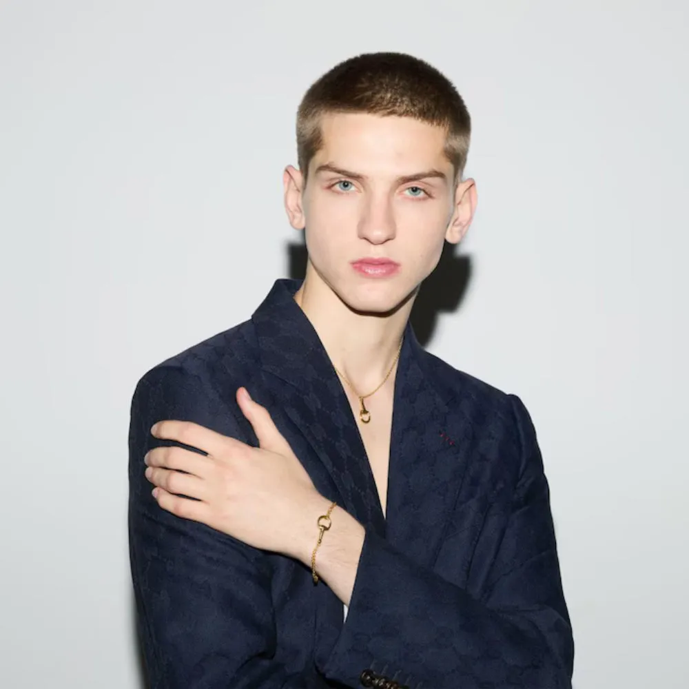 18K Gold Horsebit Chain Bracelet