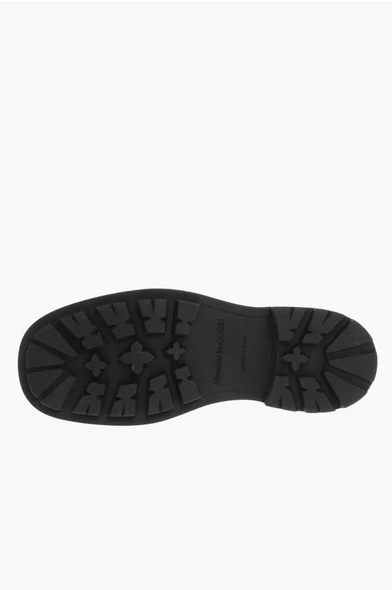 Alexander McQueen Brushed Leather Derby Shoes
