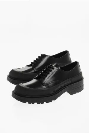 Alexander McQueen Brushed Leather Derby Shoes