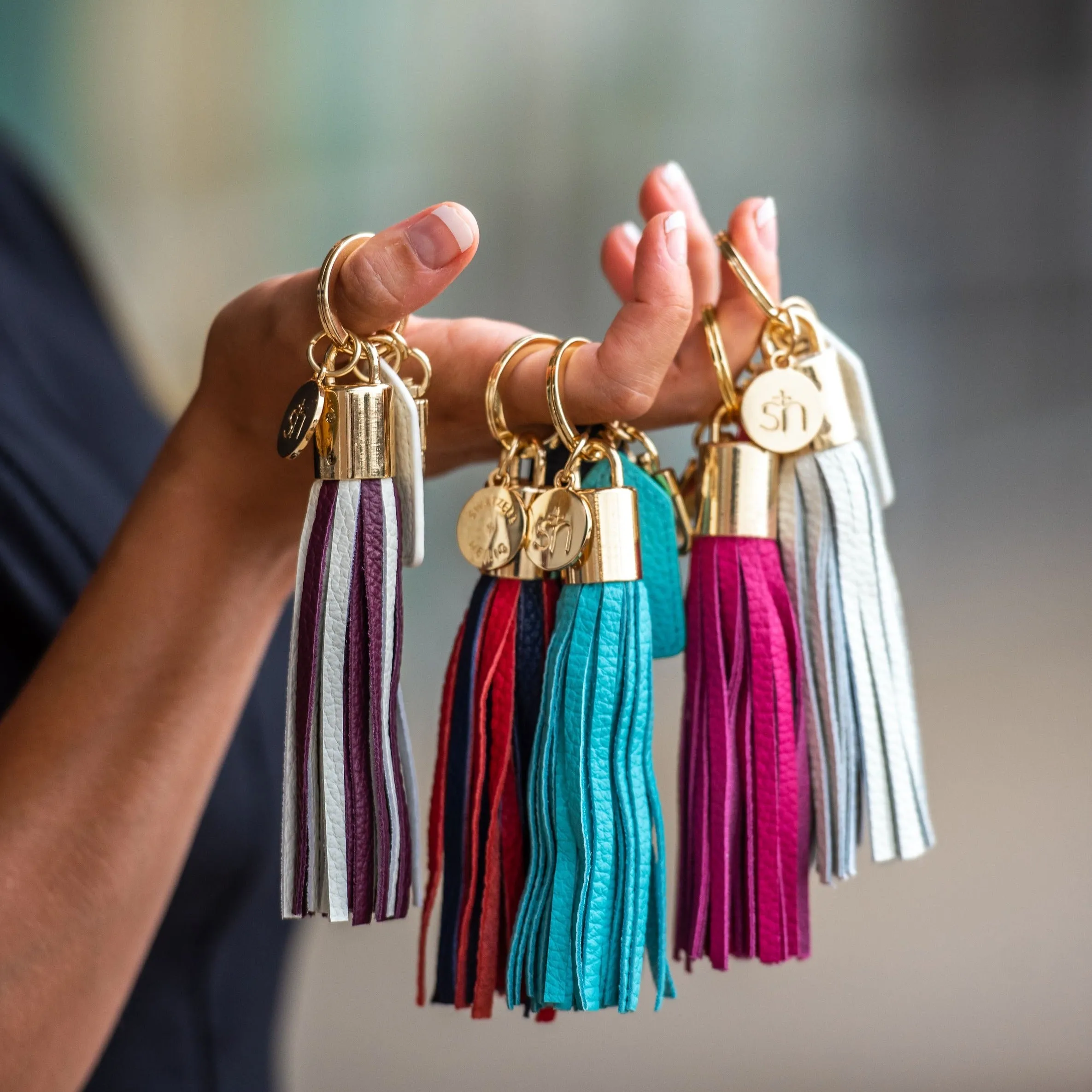 Black & Red Tassel Keychain
