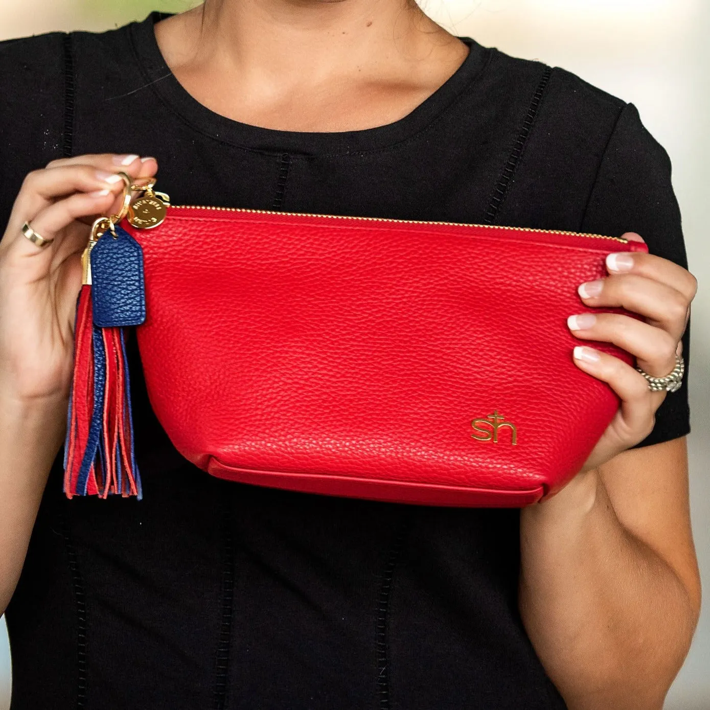 Black & Red Tassel Keychain