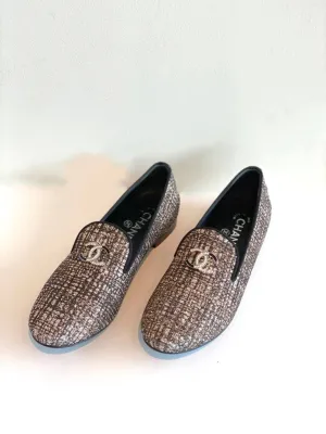 Chanel Tweed Loafers