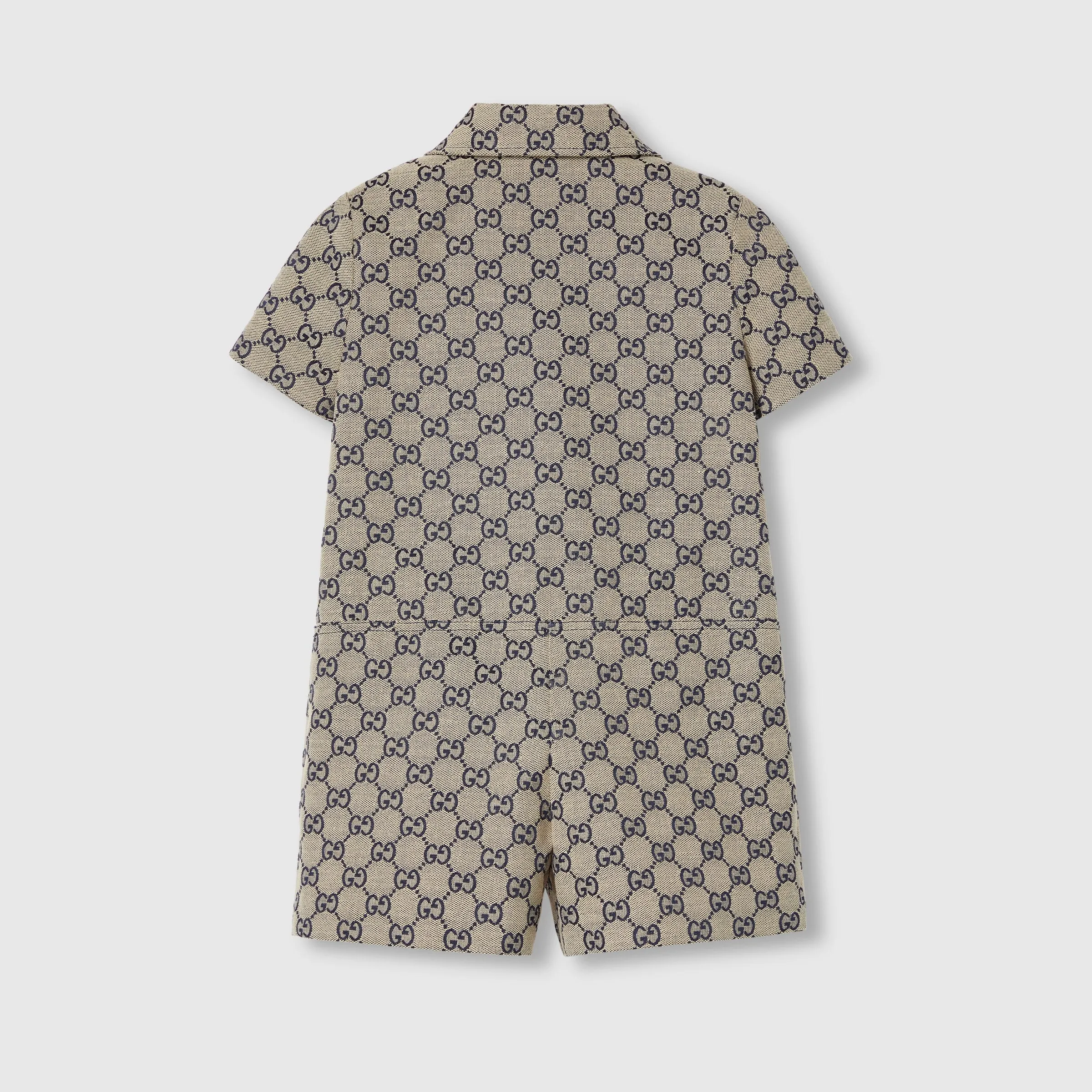 Children's GG Canvas Playsuit