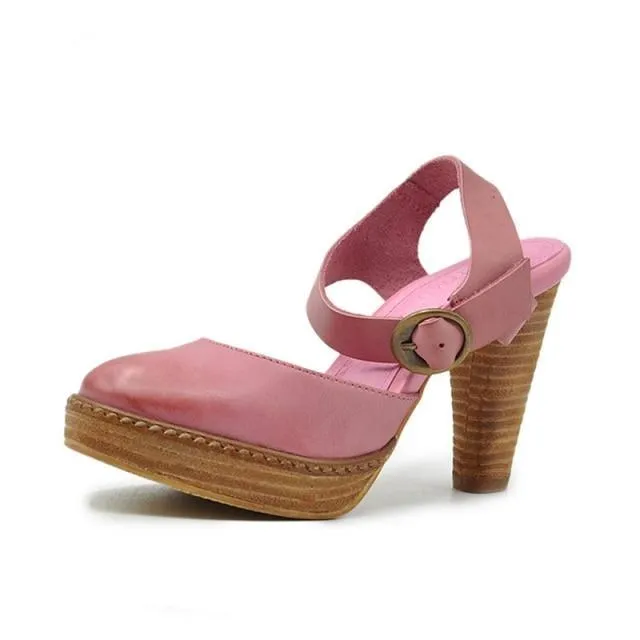 Classika Leather Platform Pumps