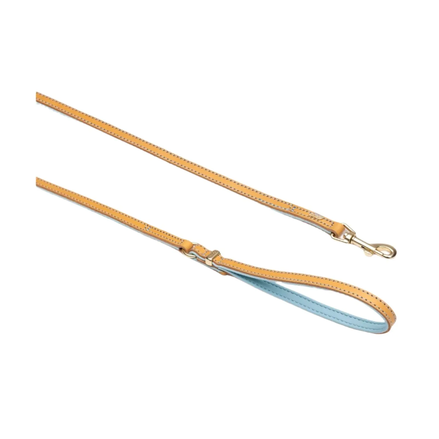 EzyDog Oxford Leather Dog Lead Powder Blue