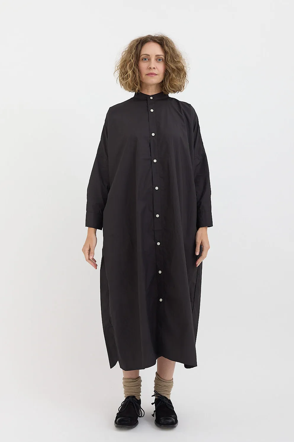 Gauze   Laboratory - Band Collar Militaria Shirt One Piece