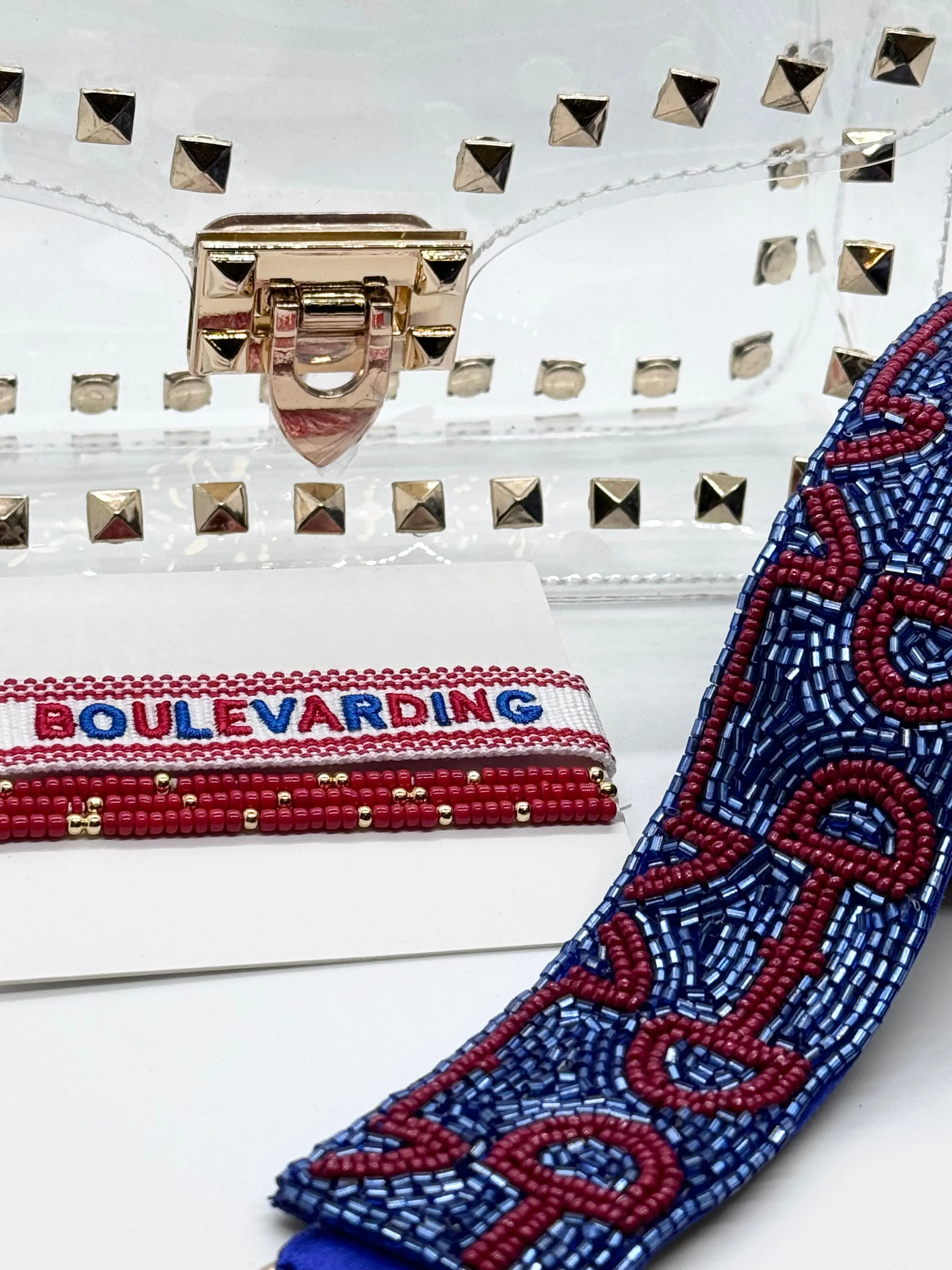 Horsebit Hand beaded Strap