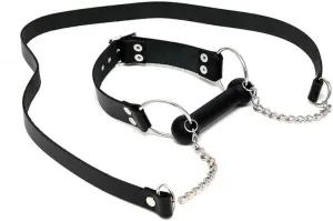 Leather Horse Bit Gag And Reins