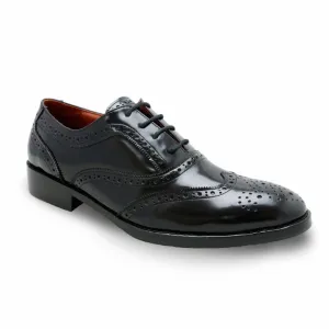 MR.FERGUSON FULL BROGUE European Brush Off Clear Matte Black