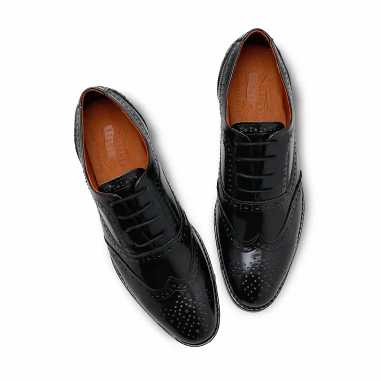 MR.FERGUSON FULL BROGUE European Brush Off Clear Matte Black