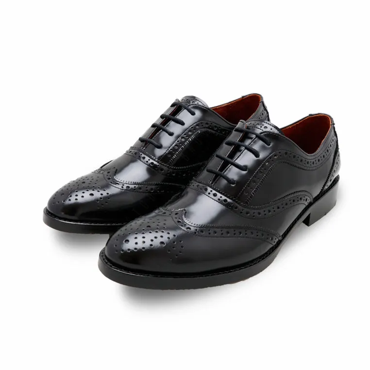 MR.FERGUSON FULL BROGUE European Brush Off Clear Matte Black