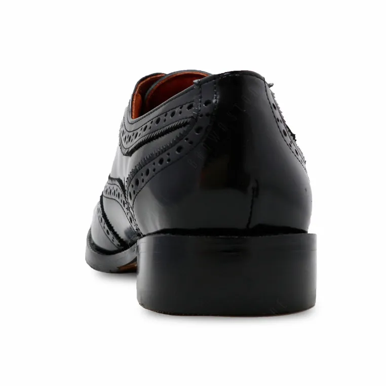 MR.FERGUSON FULL BROGUE European Brush Off Clear Matte Black