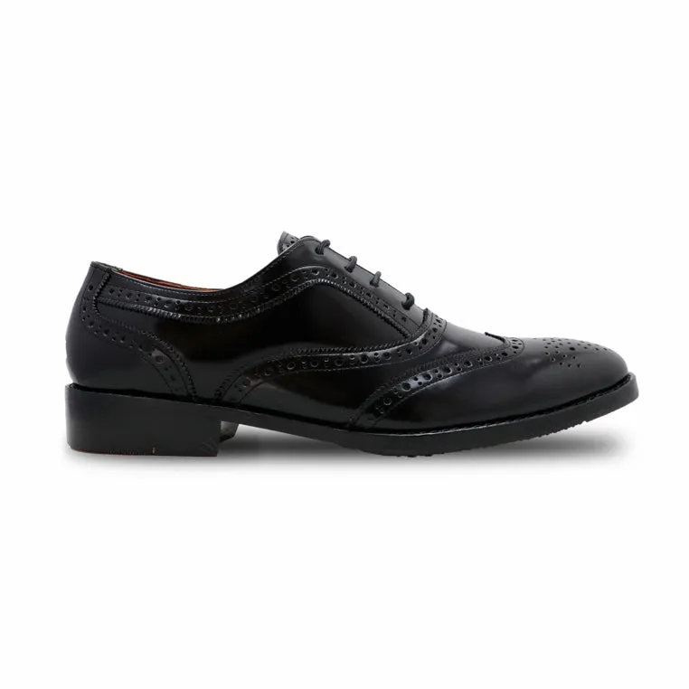 MR.FERGUSON FULL BROGUE European Brush Off Clear Matte Black