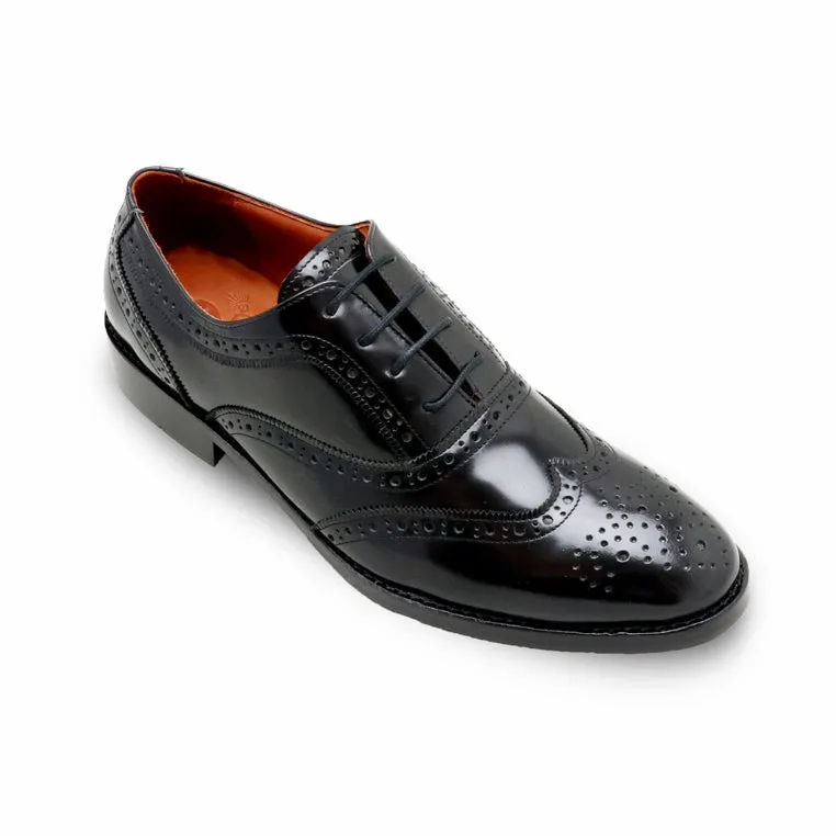 MR.FERGUSON FULL BROGUE European Brush Off Clear Matte Black