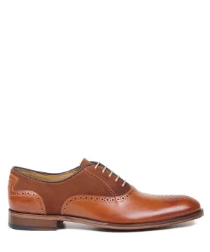 Oliver Sweeney Tondela Leather & Suede Brogue - Chestnut