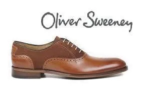 Oliver Sweeney Tondela Leather & Suede Brogue - Chestnut
