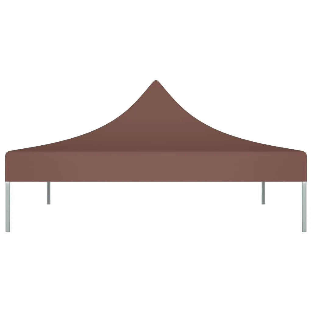 Party Tent Roof 2x2 m Brown 270 g/m²