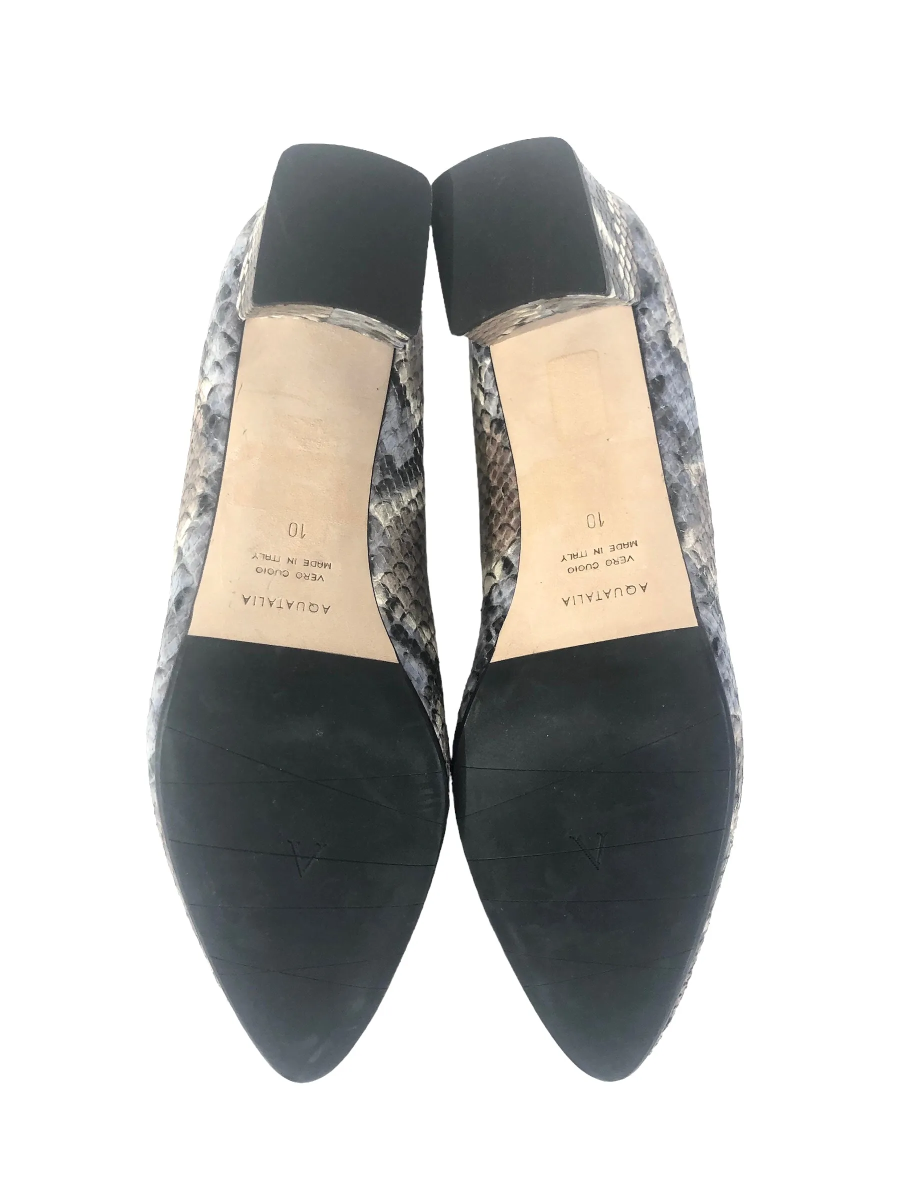 Pasha Snake‎ Skin Pumps | Size US 10