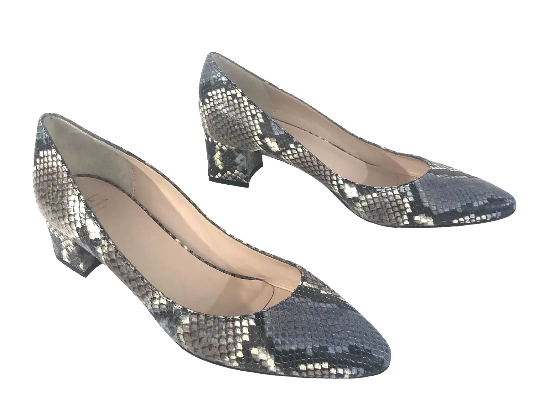 Pasha Snake‎ Skin Pumps | Size US 10