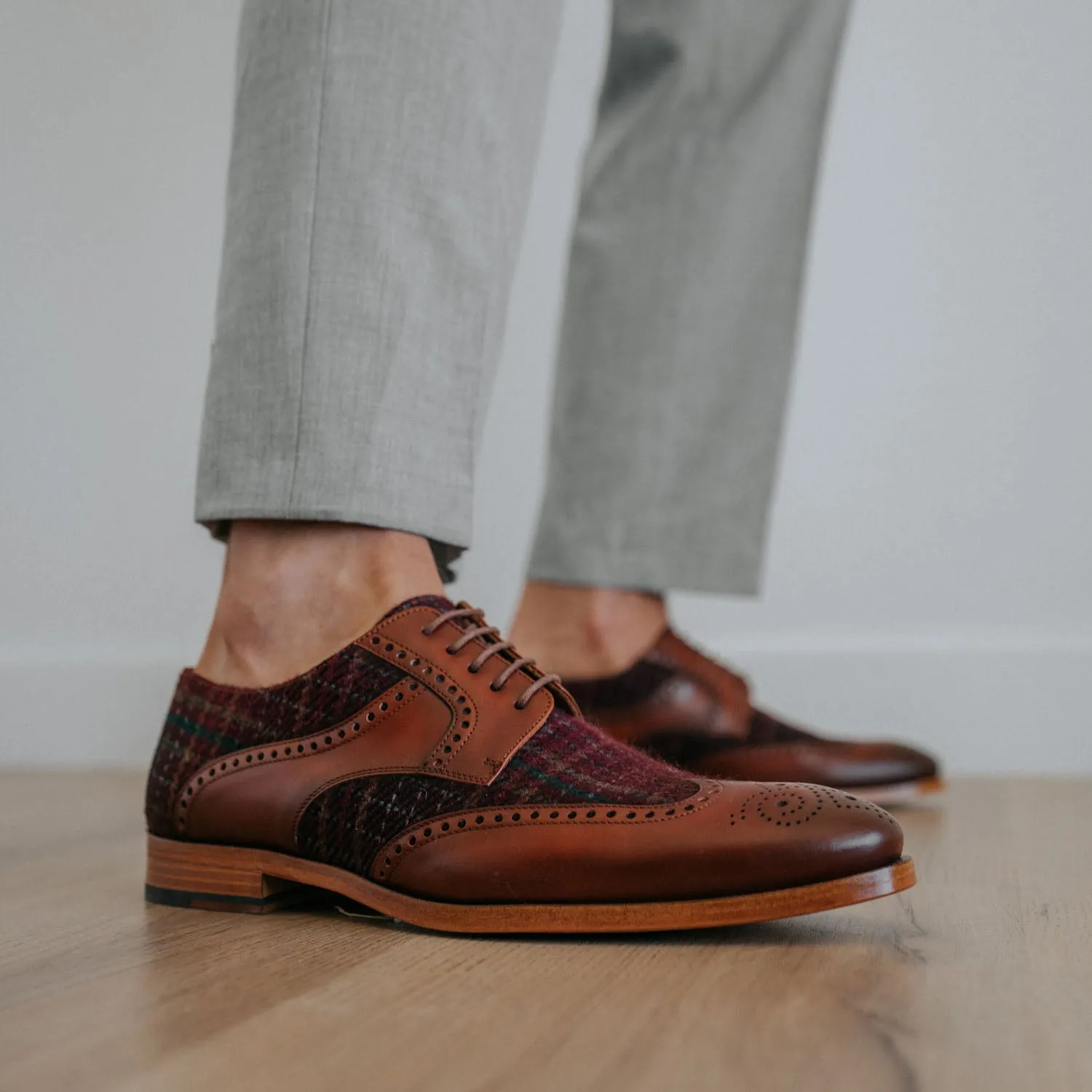 The Wallace Shoe in Red Plaid (Last Chance, Final Sale)