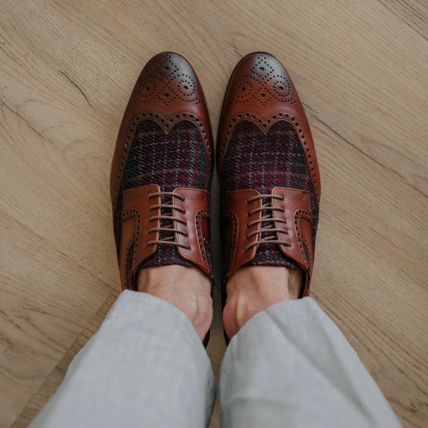 The Wallace Shoe in Red Plaid (Last Chance, Final Sale)