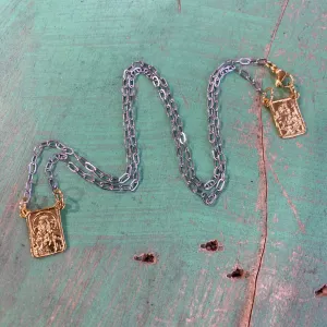 Two-Tone Scapular Necklace