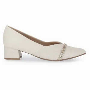 White & Natural Ladies Pumps (739.033)